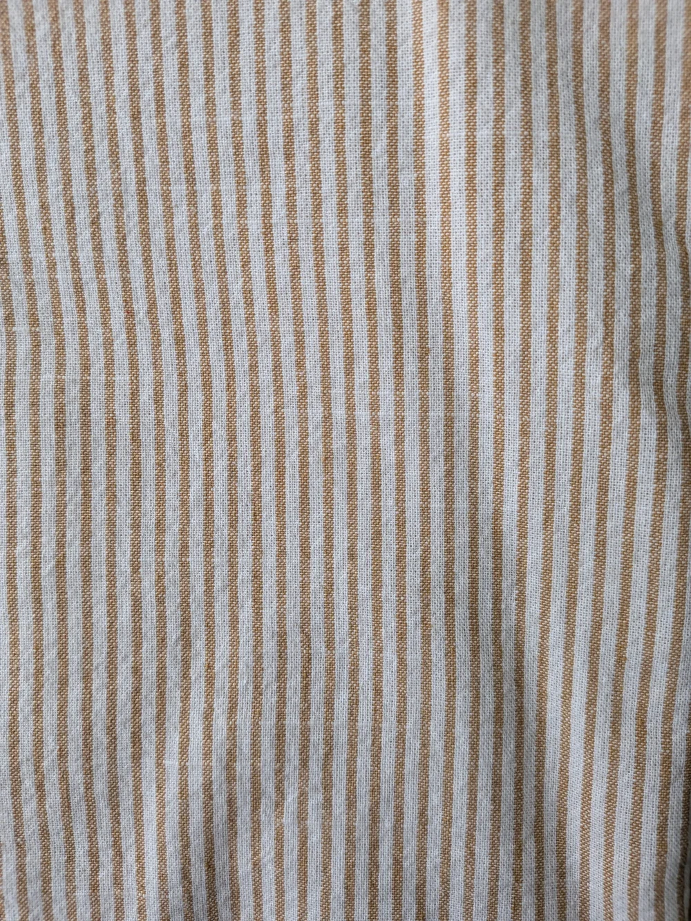 IKEA Beige and White Striped Cotton Duvet Cover Twin